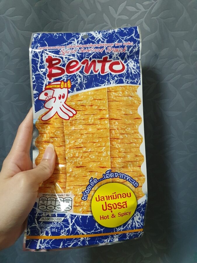 BENTO užkandis karštas ir aštrus (mėlynas) 20g