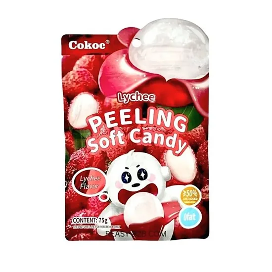 Cokoc Peeling Soft Candy Lychee Flavour 75g