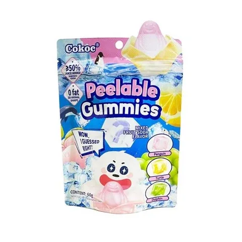 Cokoc Peelable Gummies Mixed Fruit Soda 60g
