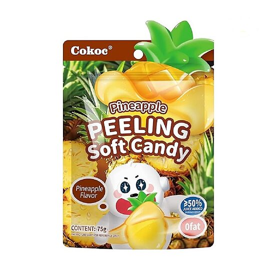 Cokoc Peeling Soft Candy Pineapple Flavour 75g