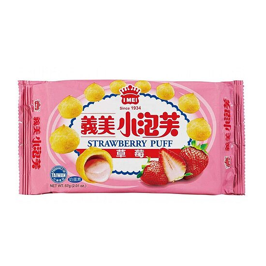 Mei Strawberry Puffs Taiwan 57g