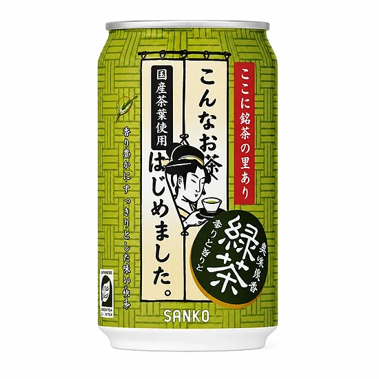 Sanko Green Tea Can 340ml