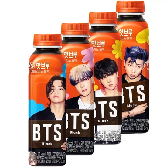 HY BTS karštai užplikyta juoda kava 350 ml – Korėja