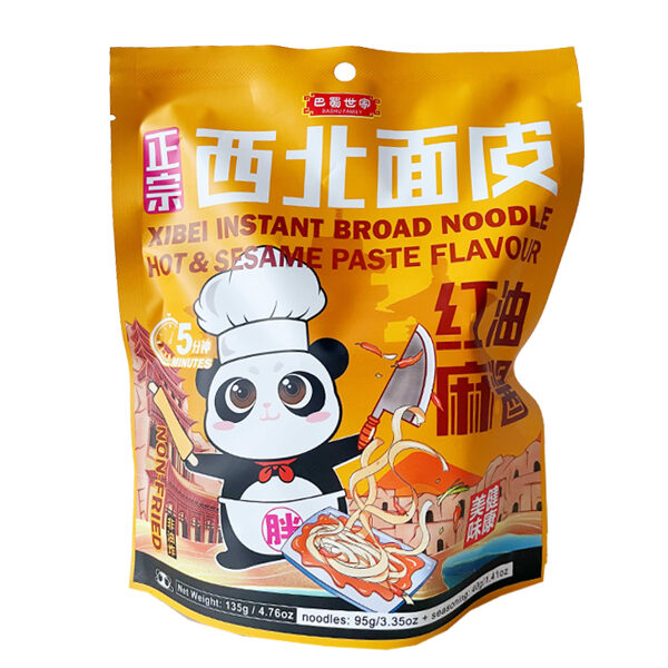 Instant Wide Noodle - Spicy Sesame Flavour 135g bag