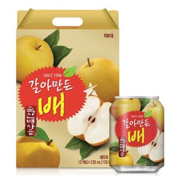 Korean Pear Juice (Box, 12 cans x 238ml)