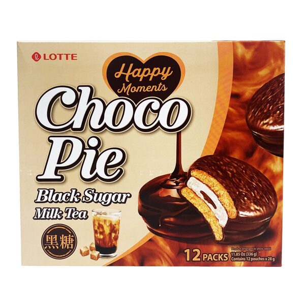 Choco Pie - melnā cukura piena tējas garša 336g kastīte [12 gab.]