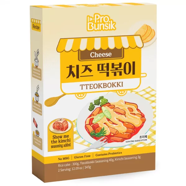 Tteokbokki rinkinys - Sūris 343 g Korėja