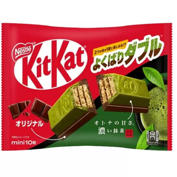 Nestlé Mini Strong Matcha Kit Kat 116g – Японский шоколадный вафель с зеленым чаем