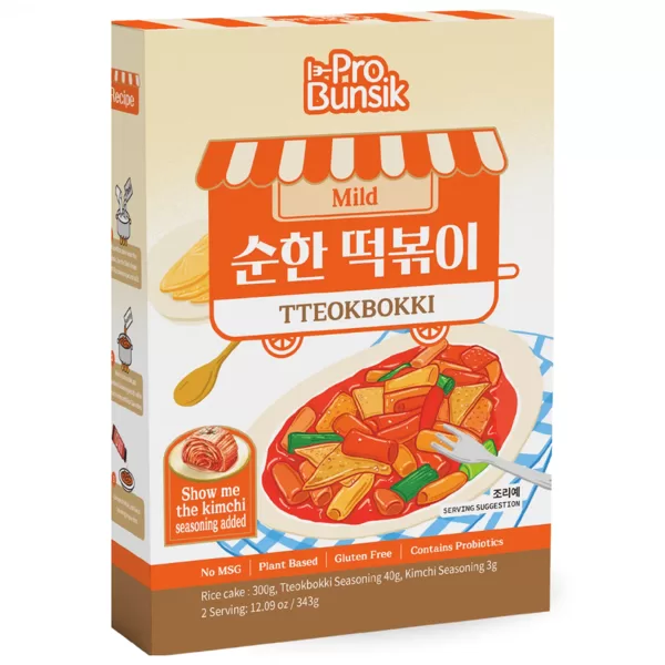 Tteokbokki rinkinys – švelniai aštrus 343 g Korea