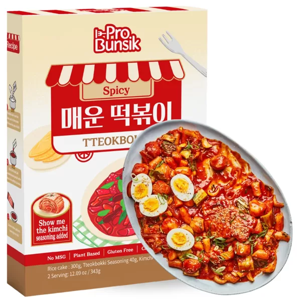 Tteokbokki rinkinys – aštrus 343g Korea