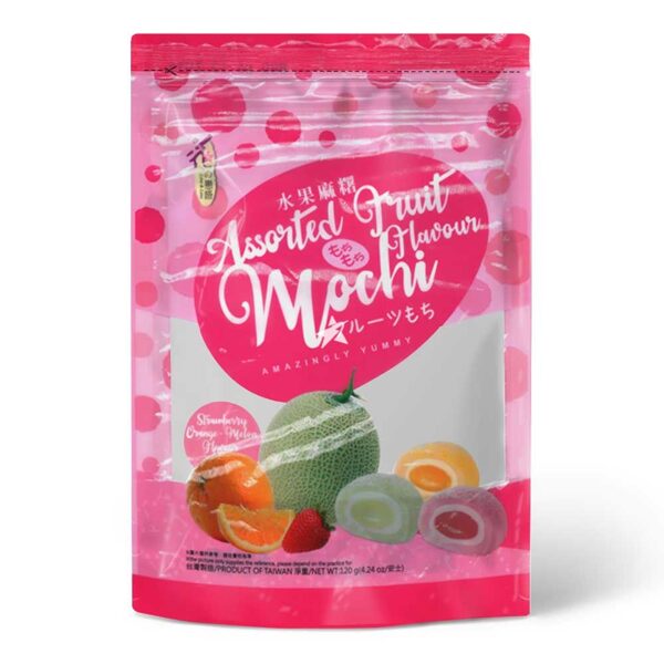 Mochi – augļu garšu asorti (melone, apelsīns un zemene) 120g