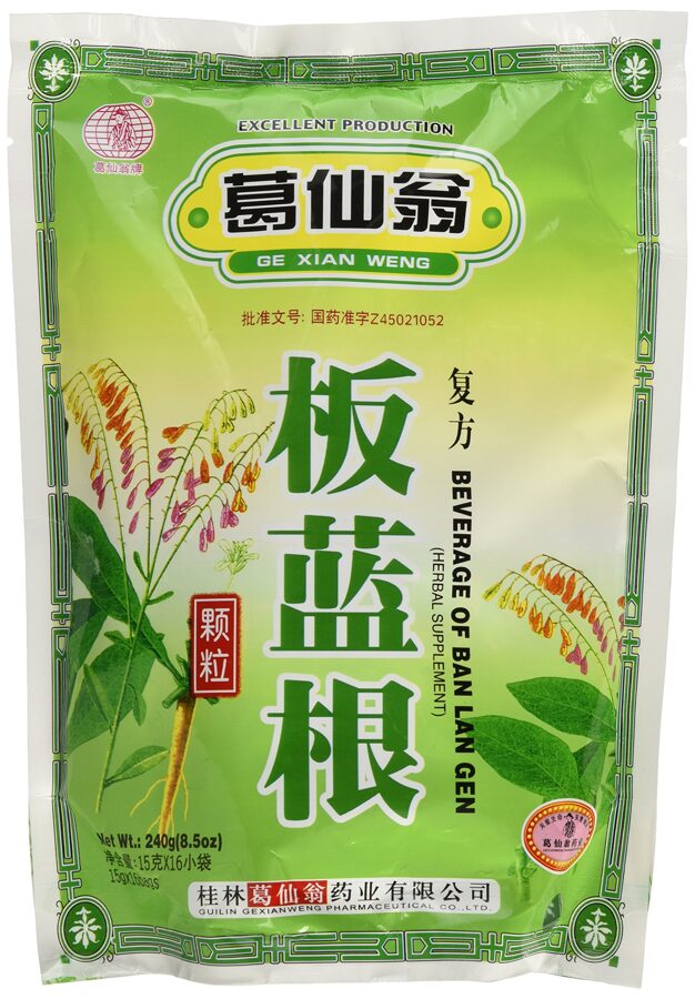 ban lan gen tea herbal against colds health suppliment detox